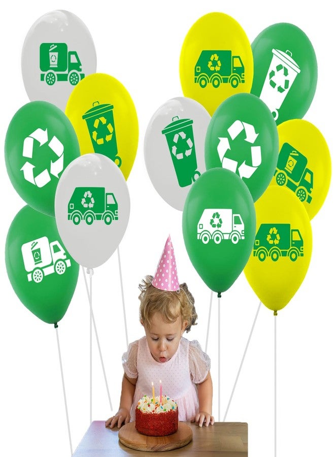 ATSMOICY 60PCS Garbage Truck Birthday Party Decorations -Garbage Truck Balloon Birthday Party Supplies Baby Shower Recycling Party Favors - Image 4